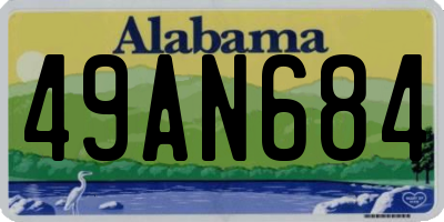 AL license plate 49AN684