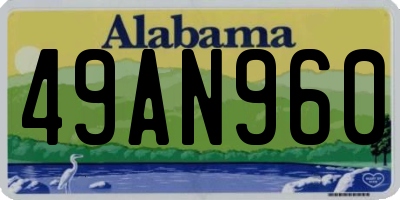 AL license plate 49AN960