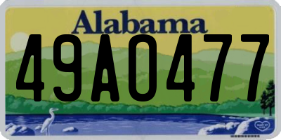 AL license plate 49AO477