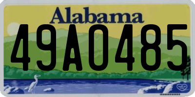 AL license plate 49AO485