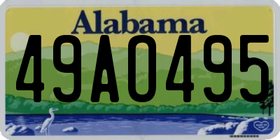 AL license plate 49AO495