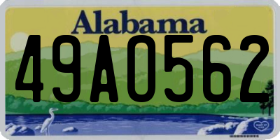 AL license plate 49AO562