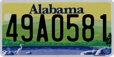 AL license plate 49AO581