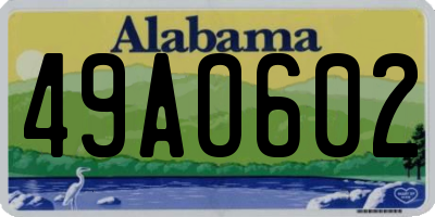 AL license plate 49AO602
