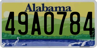 AL license plate 49AO784