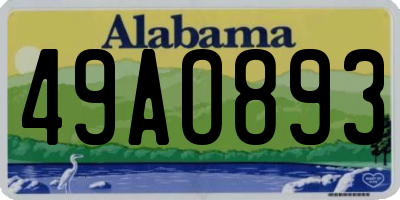 AL license plate 49AO893