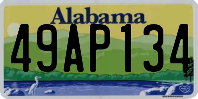 AL license plate 49AP134
