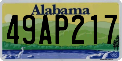 AL license plate 49AP217