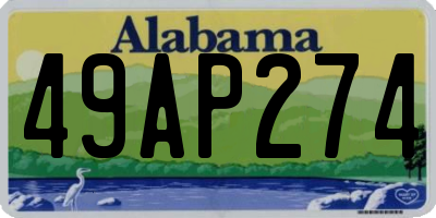 AL license plate 49AP274