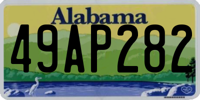 AL license plate 49AP282