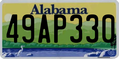 AL license plate 49AP330