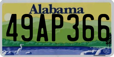 AL license plate 49AP366