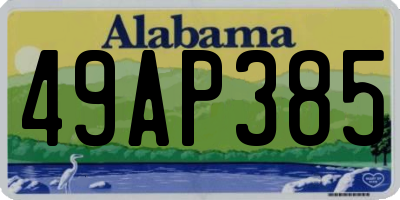 AL license plate 49AP385