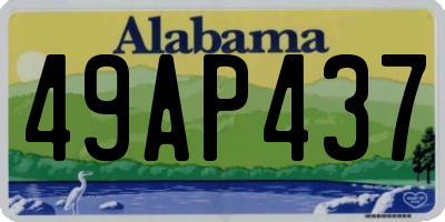 AL license plate 49AP437