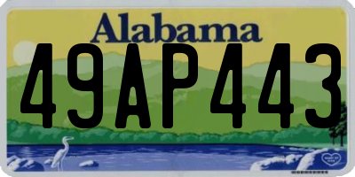 AL license plate 49AP443