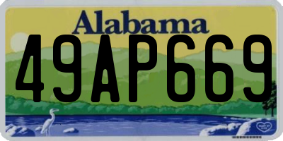 AL license plate 49AP669
