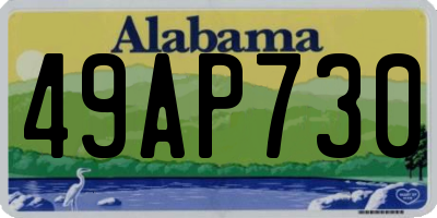 AL license plate 49AP730