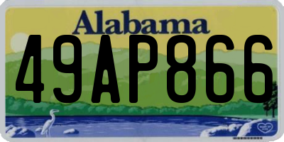 AL license plate 49AP866