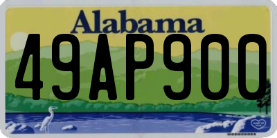 AL license plate 49AP900