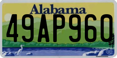 AL license plate 49AP960
