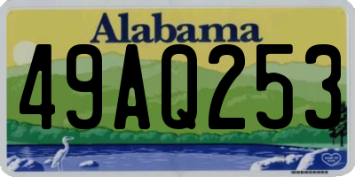 AL license plate 49AQ253