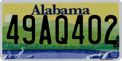 AL license plate 49AQ402