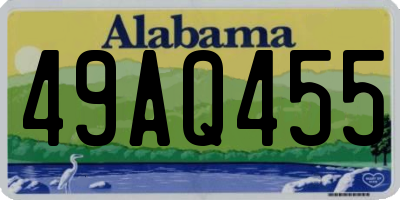 AL license plate 49AQ455