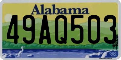 AL license plate 49AQ503