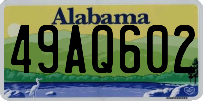 AL license plate 49AQ602