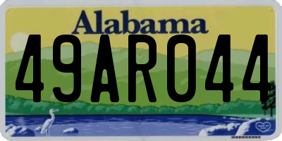 AL license plate 49AR044