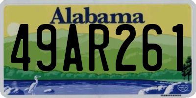 AL license plate 49AR261