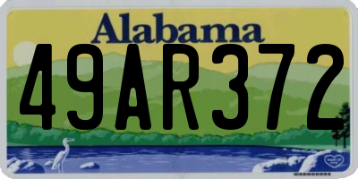 AL license plate 49AR372