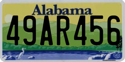 AL license plate 49AR456