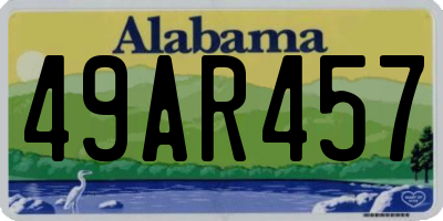 AL license plate 49AR457