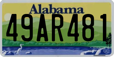 AL license plate 49AR481