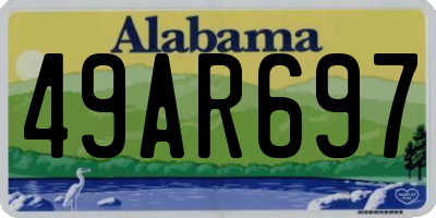 AL license plate 49AR697