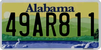 AL license plate 49AR811