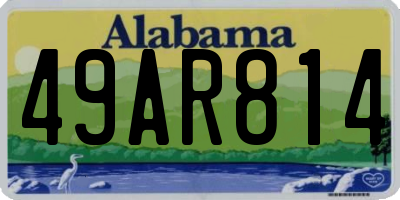 AL license plate 49AR814