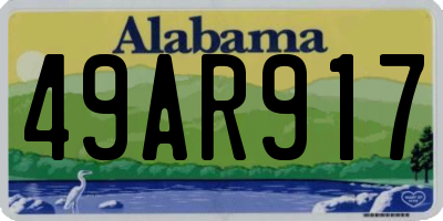 AL license plate 49AR917