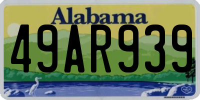 AL license plate 49AR939