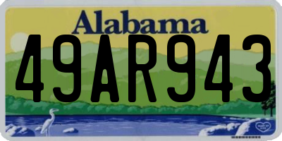 AL license plate 49AR943