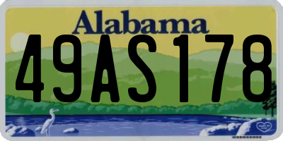 AL license plate 49AS178