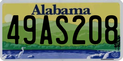 AL license plate 49AS208