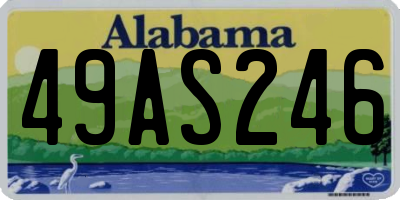 AL license plate 49AS246
