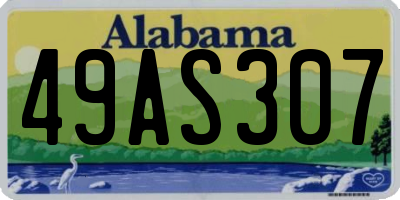 AL license plate 49AS307