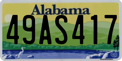 AL license plate 49AS417