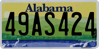AL license plate 49AS424
