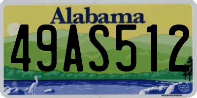 AL license plate 49AS512