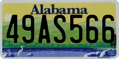 AL license plate 49AS566