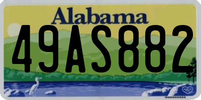 AL license plate 49AS882